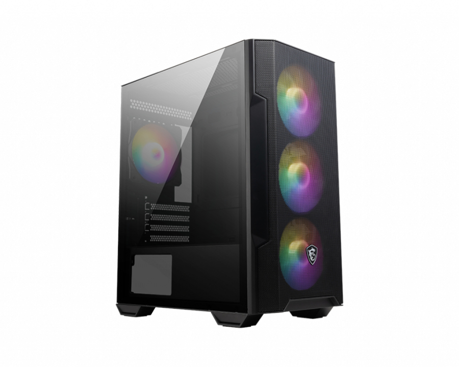 Msi MAG FORGE M100R CASE MID-TW MAG FORGE M100R BLACK BLACK NO PSU MATX/MINI-ITX